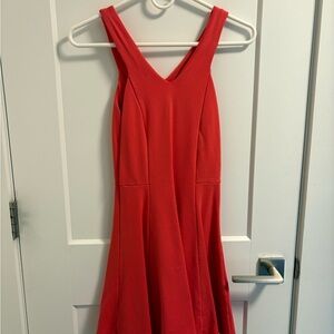 Zara Red Sleeveless Shift Dress, Size S